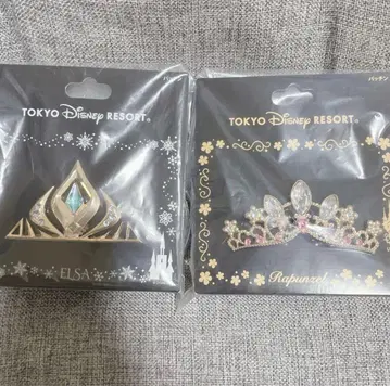 디즈니 패치 라푼젤 엘사 티아라 헤어핀