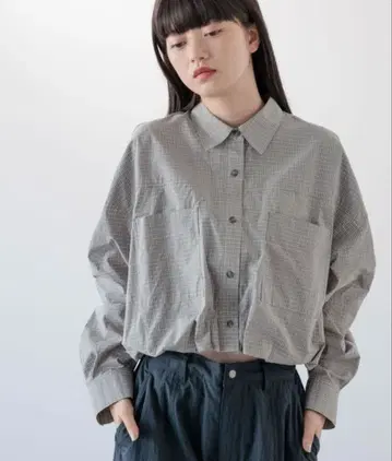 [ yuw ] 벌룬 크롭 셔츠 완판템