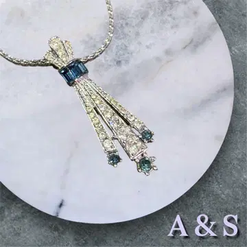 영국 빈티지 A&S 태슬 디자인 목걸이