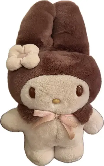 마이멜로디 봉제 인형 세피아 팥색 레트로 레어 레어 컬러 헤이세이 레트로