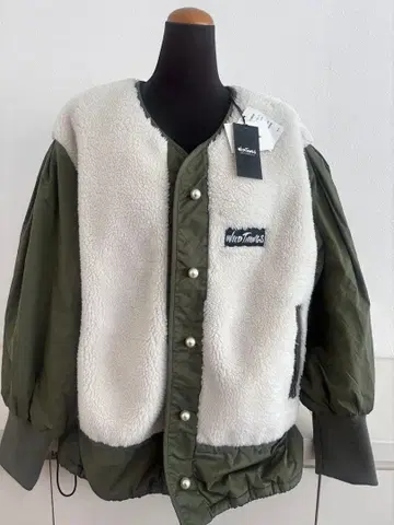 미사용 새상품 WILDTHINGS muveil 콜라보 플리스 보아 자켓