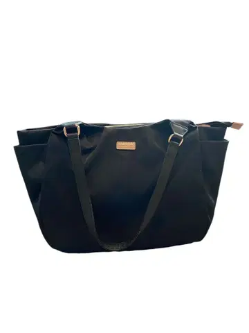 PRIVATE LABEL 블랙 나일론 토트백