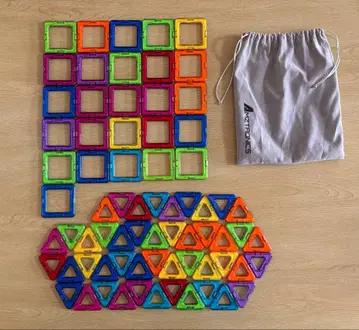 자석 블록 세트 72 피스 수납 봉투 포함