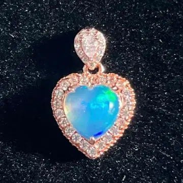 [현품 한정] 만박 네팔 천연 오팔 목걸이 참 실버 925