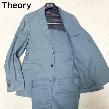 현행 띠어리 린넨 수트 셋업 터콰이즈 블루