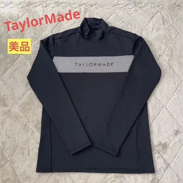 새상품급 TaylorMade 남성용 M 블랙 하이넥 긴팔 셔츠