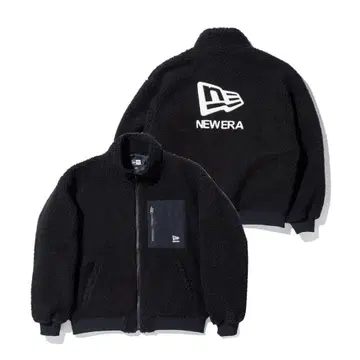 [ 시착만 한 상품 ] 뉴에라 보아 자켓 8L 블랙 빅 사이즈 플리스