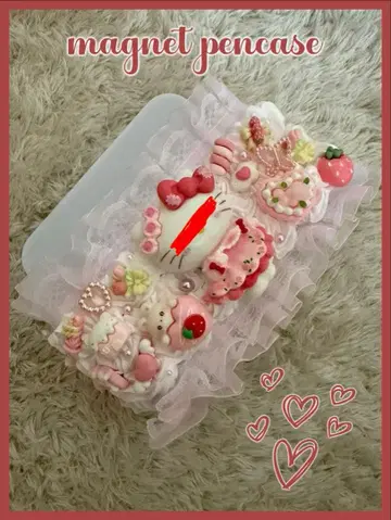 디저트 모티브 마그넷 펜 케이스
