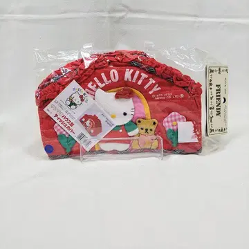 레트로 헬로키티 하우스형 티슈 커버 빨간색