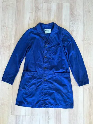 MHL. 허리 벨트 포함 코트 (네이비)