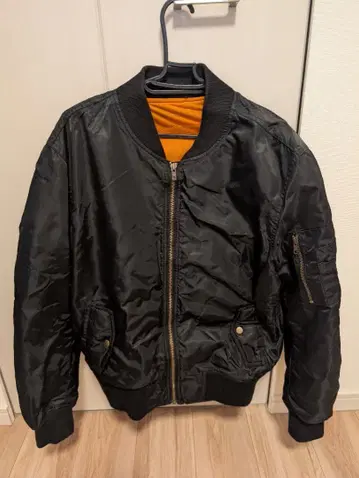 블랙 MA-1 자켓 L 사이즈