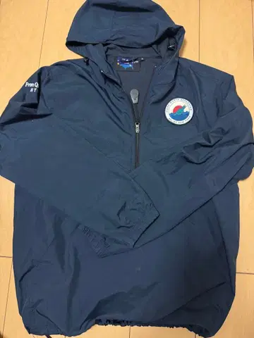 Belief 네이비 후드 부착 나일론 자켓 L