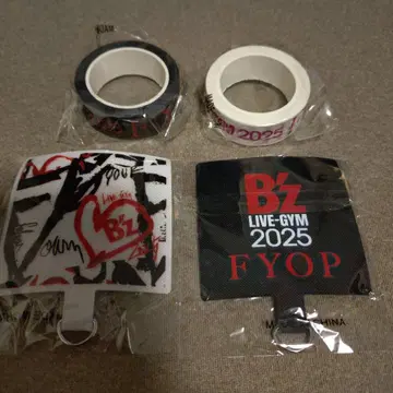 B'z FYOP 가챠 폰 탭 2종 마스킹 테이프 2종 세트