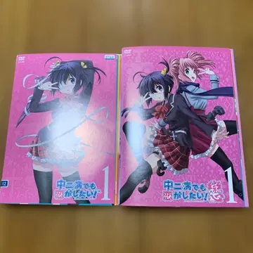 [ 전권 세트 ] 중2병이라도 사랑이 하고 싶어! 1기+2기 전권 DVD