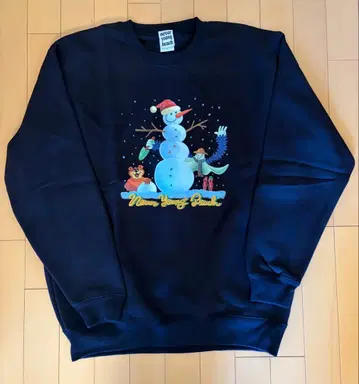 [새상품급] never young beach 맨투맨 네바야 맨투맨 L