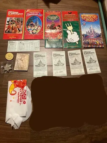 도쿄 디즈니랜드 팜플렛 세트 1983년~1999년 입장권 티켓