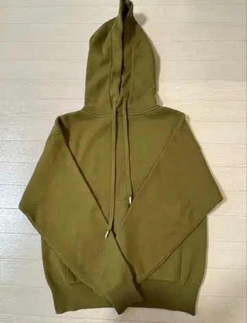 CABaN 코튼 캐시미어 풀오버 니트 후드티 올리브