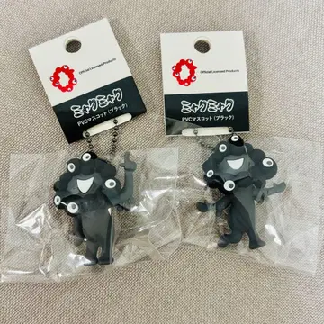 블랙 미야쿠미야쿠 PVC 마스코트 볼체인