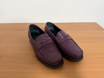 리갈 regal 24cm 가죽 로퍼 신발 퍼플