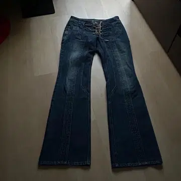 share spirit 레이스업 플레어 데님