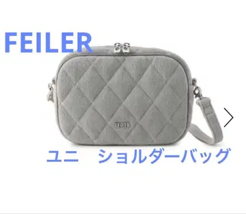 FEILER 유니 숄더백 그레이 미사용 새상품 완판템