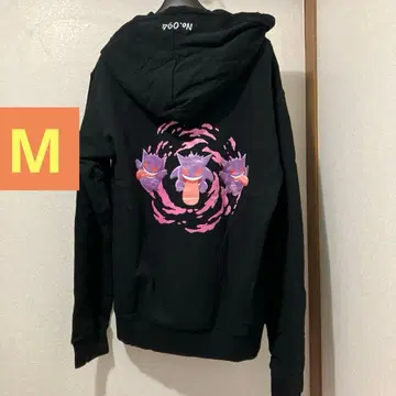 미사용 새상품 포켓몬 겐가 후드티 블랙 M