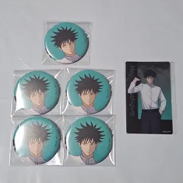 애니메이션 주술회전 주술회전전 후시구로 메구미 캔뱃지 클리어 카드