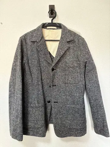 Beams 울 테일러드 자켓 그레이