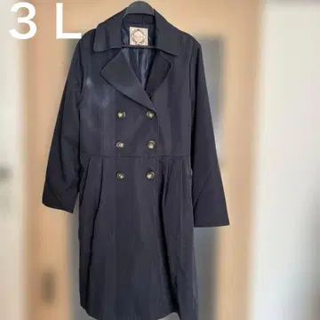 La Jeune 다크 네이비 트렌치코트 빅 사이즈 3L