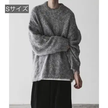 remer 루즈 울 블렌드 샤기 오버 니트