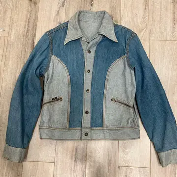 70s Lee 데님 자켓 리버서블 웨스턴 vintage