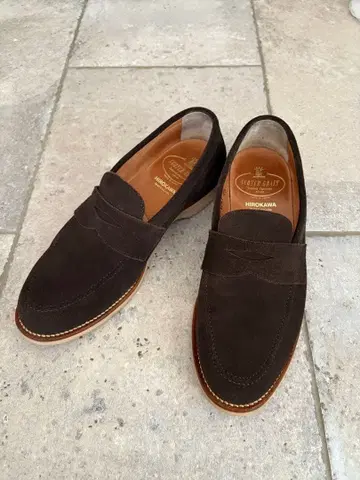 스코치 그레인 로퍼 스웨이드 다크 브라운 R-1241 25