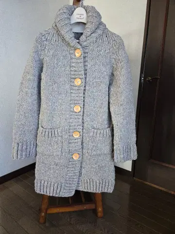 롱 니트 가디건