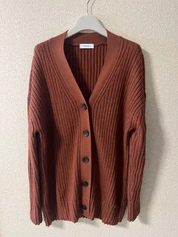 SHIPS any 리브 가디건 브라운