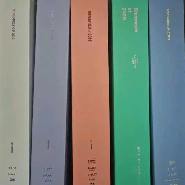 방탄소년단 메모리즈 포카포함 풀셋 17,18,19,20,21