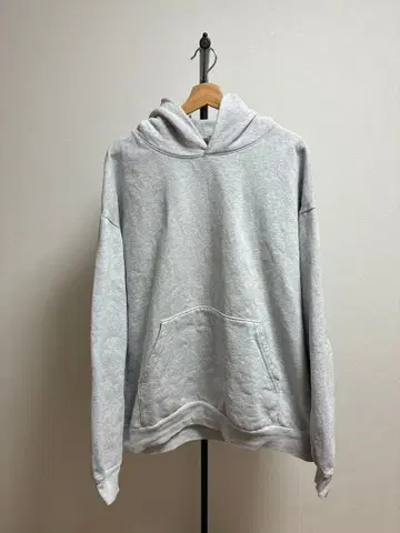 그레이 헤비 플리스 후드티 2XL
