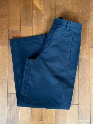 UNIQLO 유니클로 저지 배럴 레그 팬츠 네이비 M