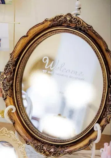 결혼식 앤티크 거울 웰컴 거울 웰컴 스페이스