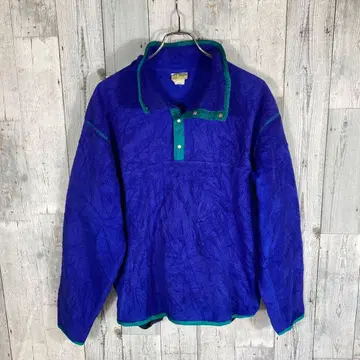 LL Bean 플리스 풀오버 남성용 L 사이즈 파랑