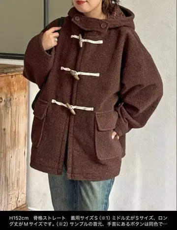 [ 미개봉 새상품 ] CPCM 코트 아우터 슬라이버 더플 코트 미들 기장