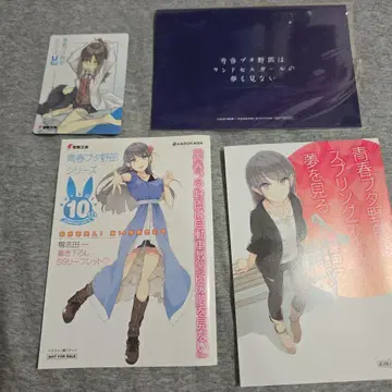 청춘 돼지 녀석 굿즈 4점