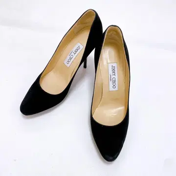 지미추 JIMMY CHOO 펌프스 스웨이드 블랙 36
