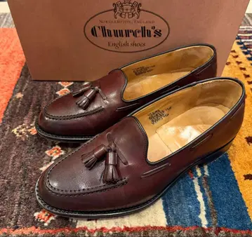 처치스 키츠 버건디 태슬 로퍼 75