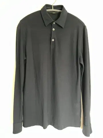 ZANONE 네이비 긴팔 피케 셔츠 아이스 코튼