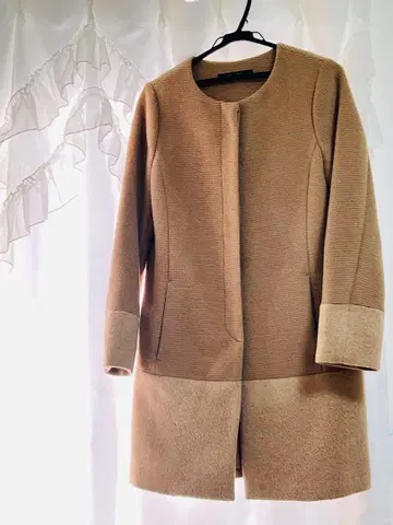 Green Label Relaxing 베이지 체스터 코트