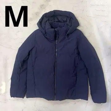 유니클로 하이브리드 다운 후드티 네이비 M 여성용