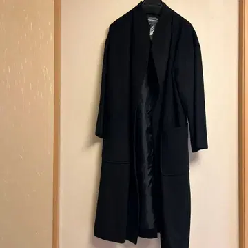 [ 새상품 ] Otto Collection 노카라 블랙 롱 코트