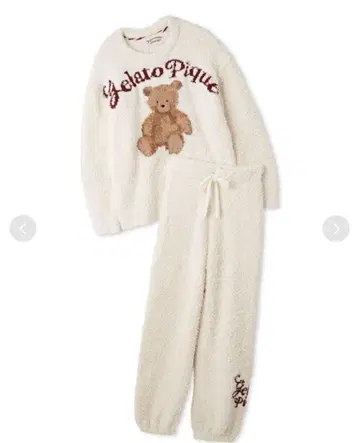 젤라또피케 [ HOLIDAY ] 스노우 베어 자카드 풀오버 & 롱 팬츠