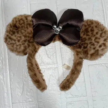 디즈니 머리띠 레오파드 무늬 미니