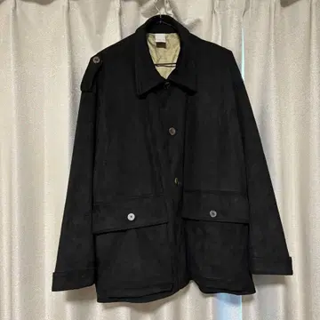 Casper John 블랙 스웨이드 자켓